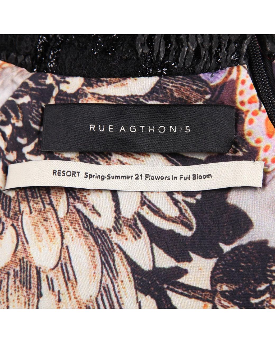 RUE AGTHONIS Black Chandeleur Dress