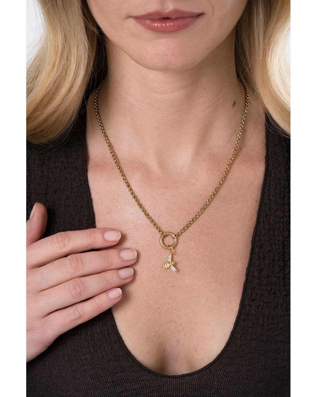 Zynnia Collective Metallic Bee Charm
