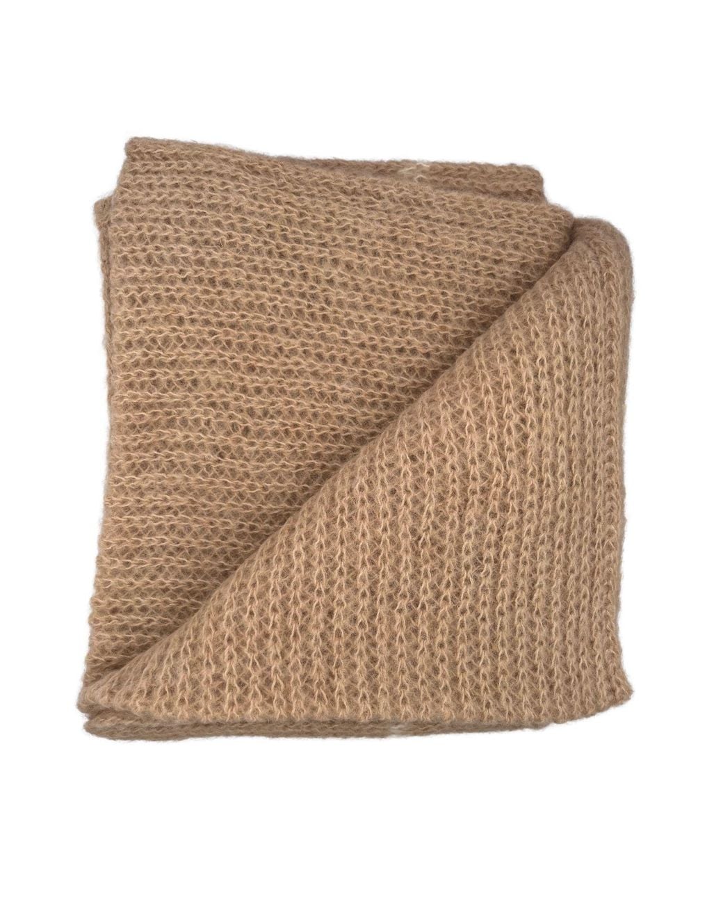 Heritagemoda Natural Neutrals Sand Colour Handmade Soft Alpaca Scarf