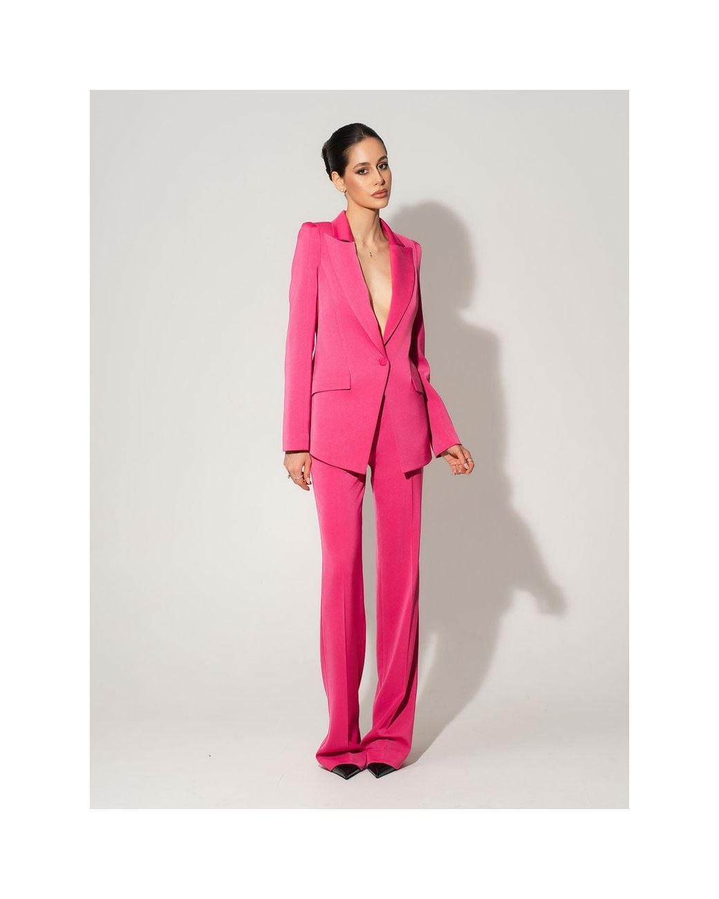 Tia Dorraine Pink Illusion Classic Tailored Suit