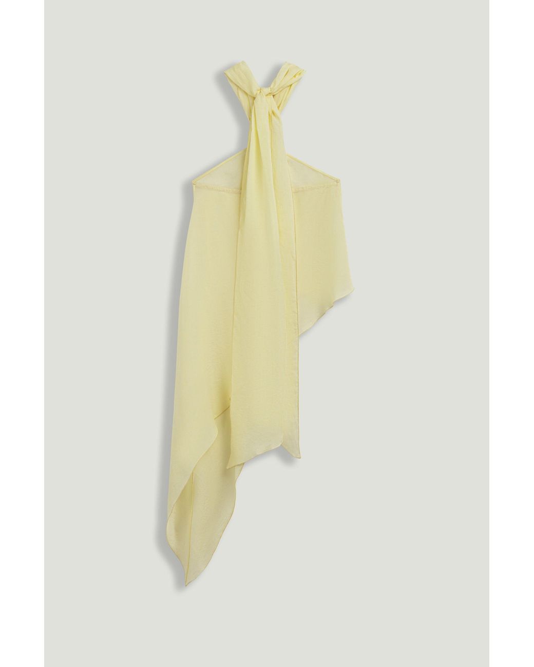 Nocturne Yellow Sleeveless Halter Blouse