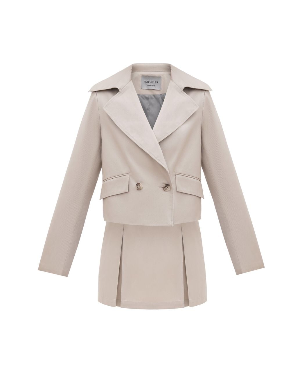 HER CIPHER White Neutrals Seasycle Jacket