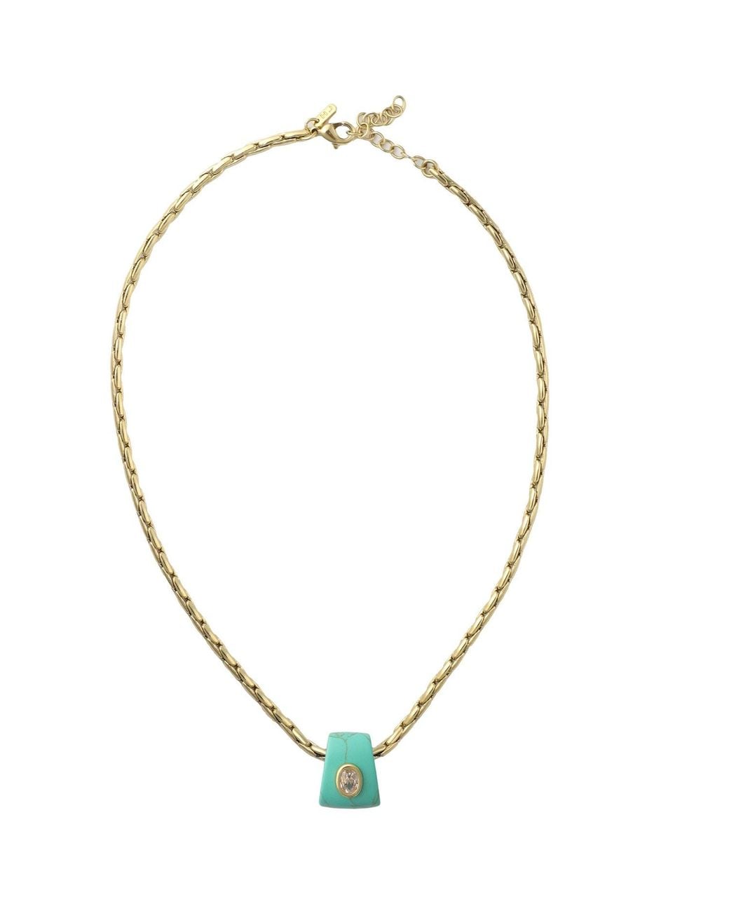 Hye Jane Jewelry Metallic Bowie Howlite Gemstone Slider Necklace