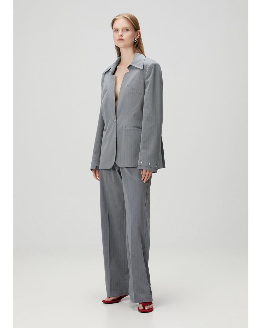 Pcfg Gray Cotton Woven Jacket