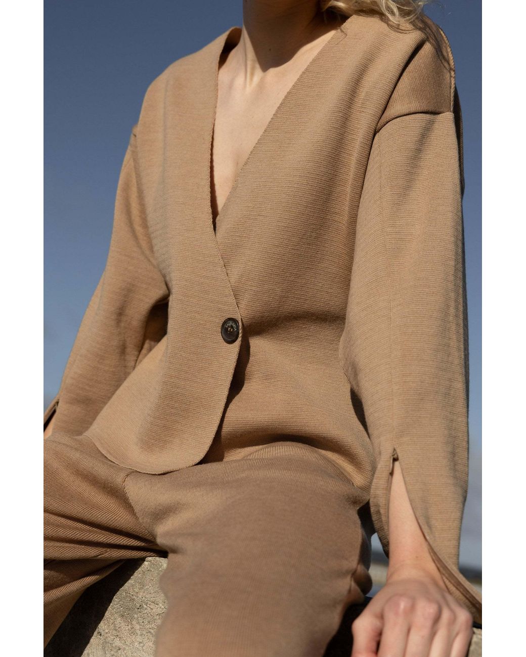 SALANIDA Natural Galante Knitted 100% Merino Blazer