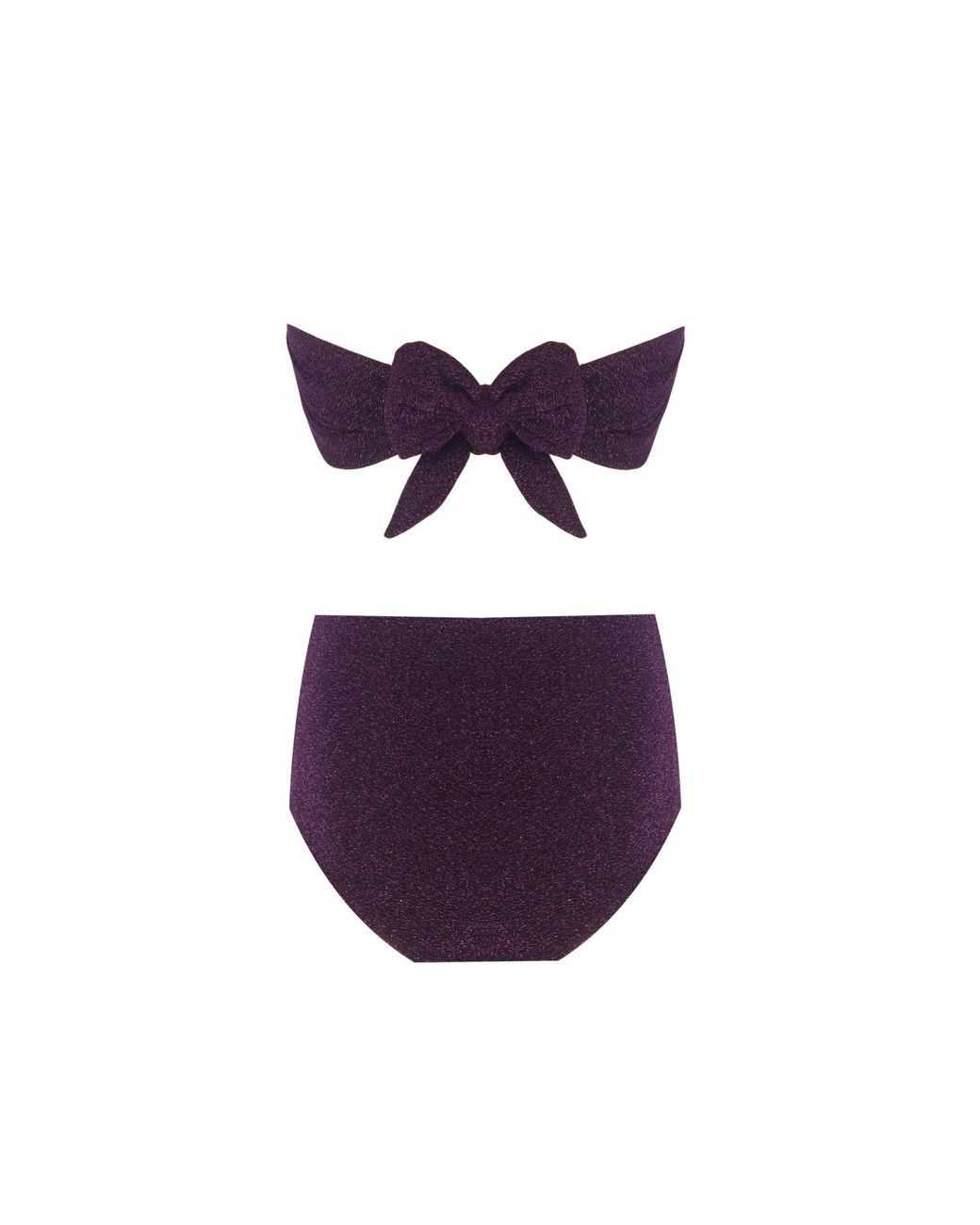 Nur Karaata Purple Sparkle Bikini Set