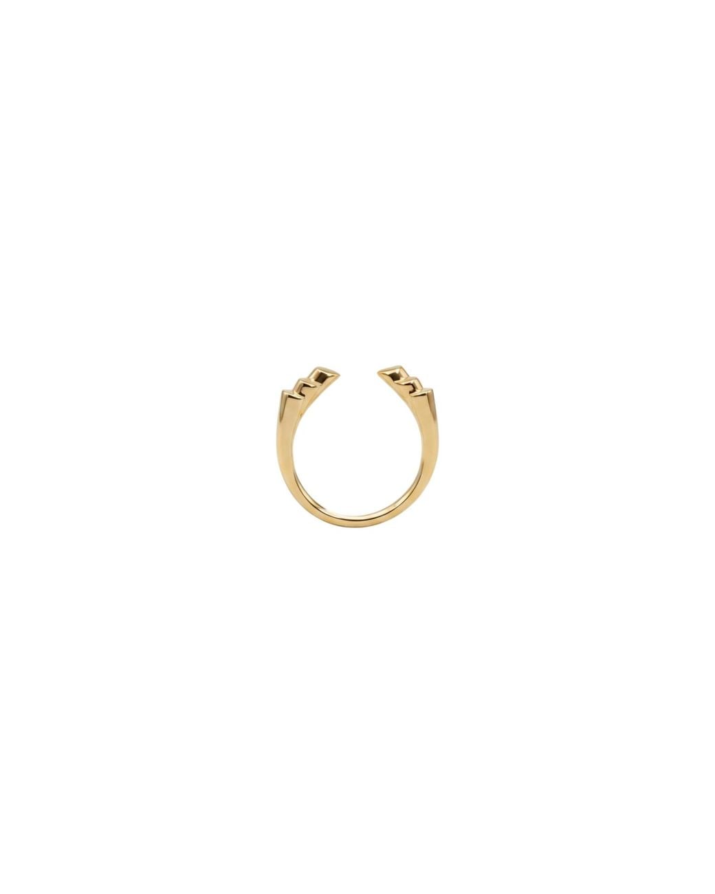 Gutta Design Metallic Symmetry Ring Plated