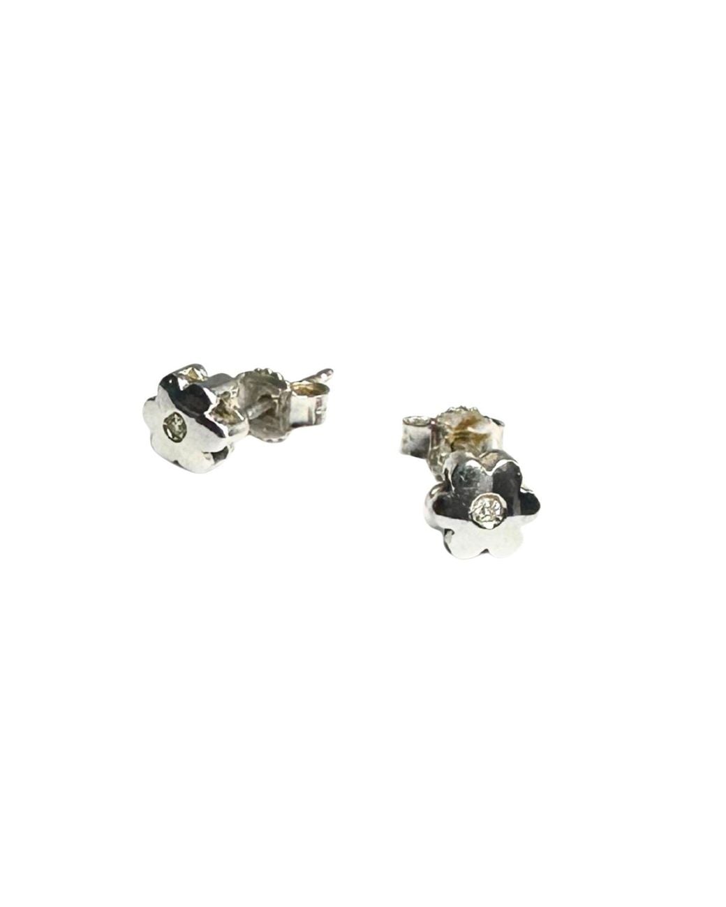 Tg-Jewellery by Tamara Gervasio Metallic Flower Diamond Stud Earrings