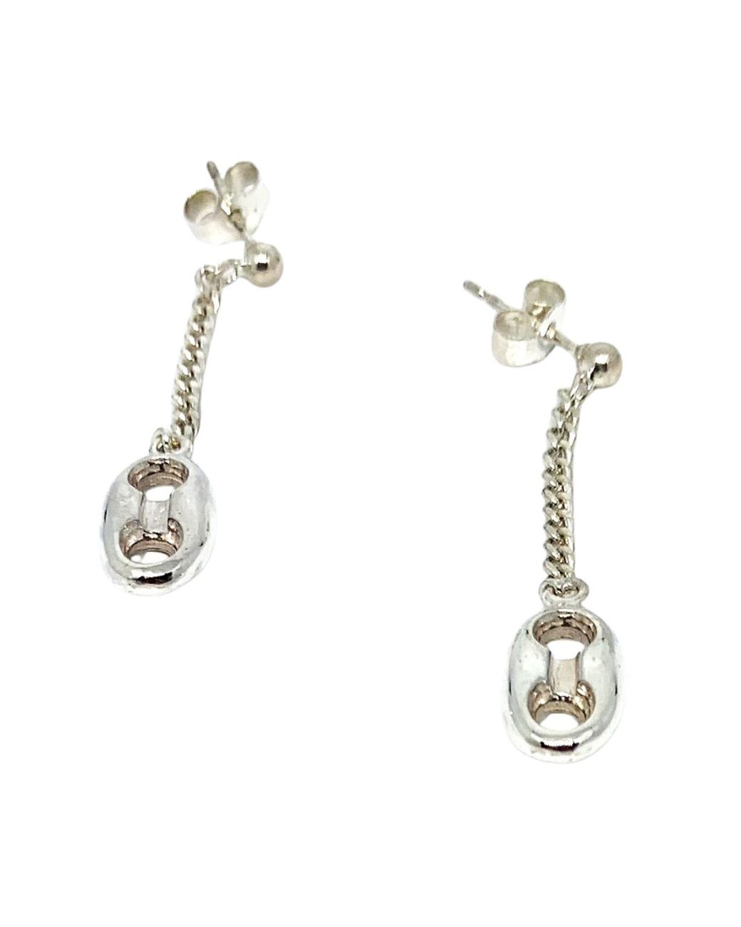 Tg-Jewellery by Tamara Gervasio Metallic Anchor Drop Earrings — Sterling