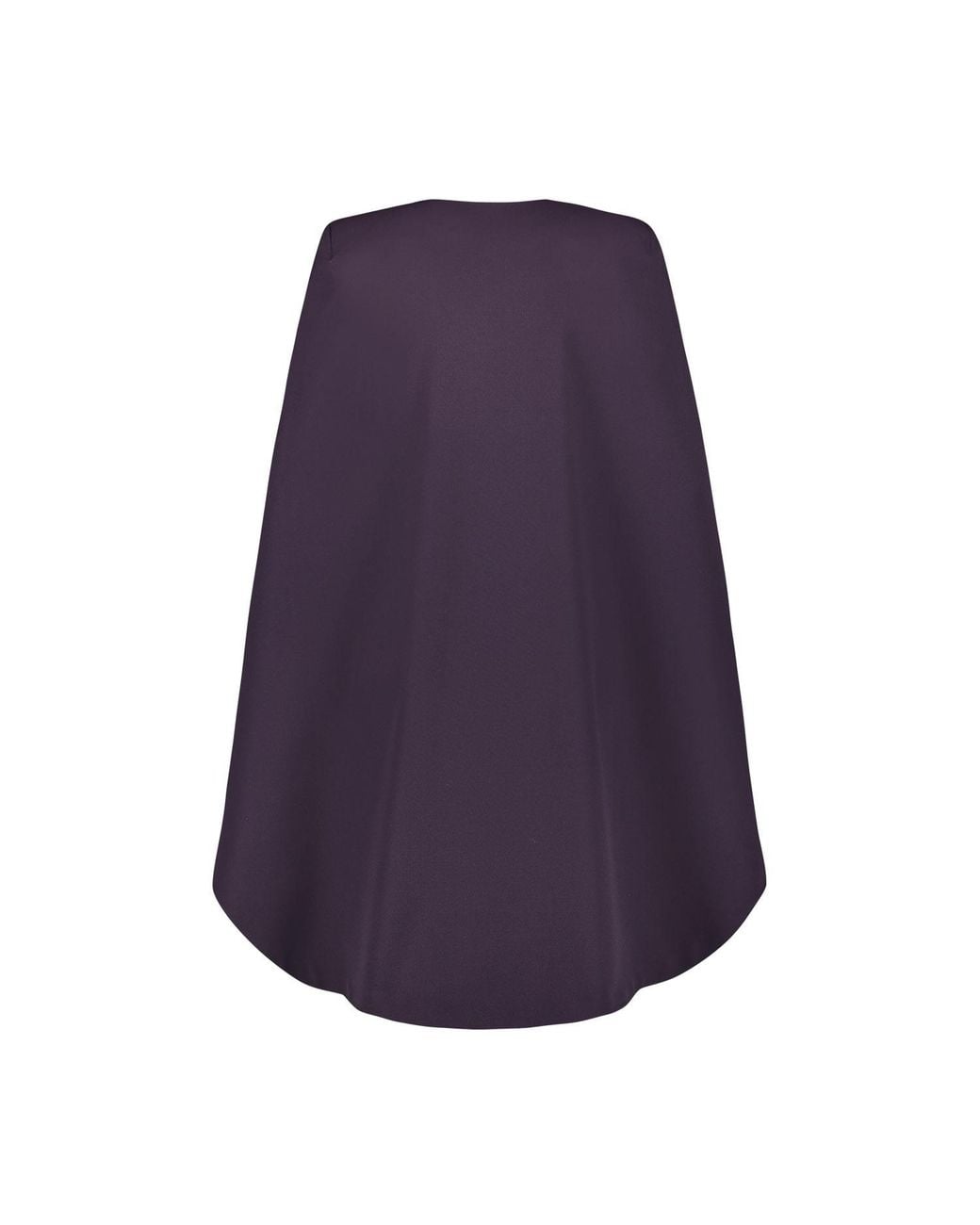Monique Singh Iconic Purple Gabardine Cape Jacket