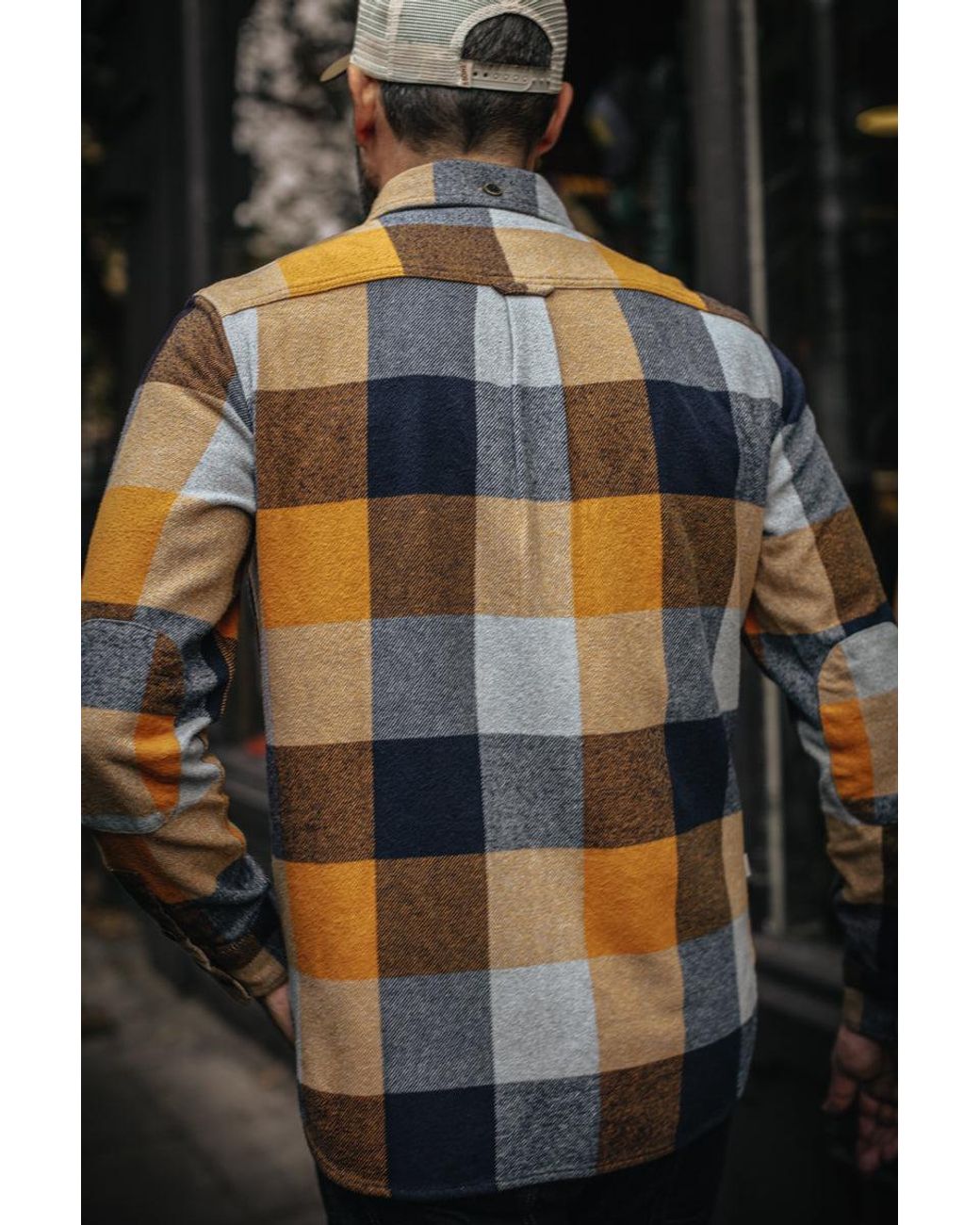 &SONS Trading Co Blue Andsons Big Yukon Flannel Check Shirt Tan for men