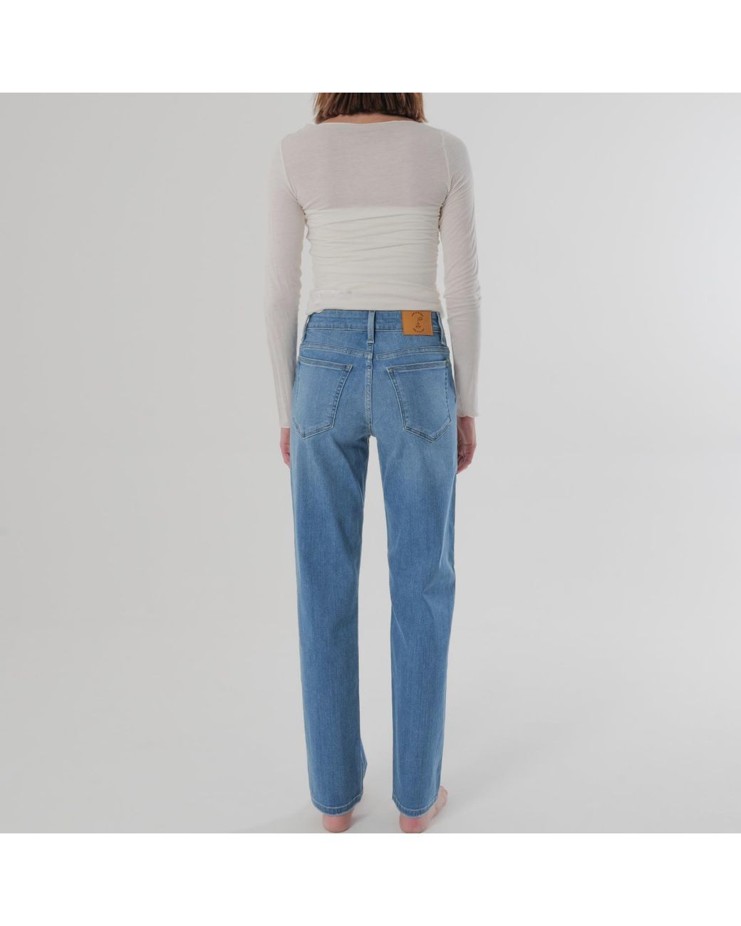 Her & Glory Blue Mary Slim Straight Leg