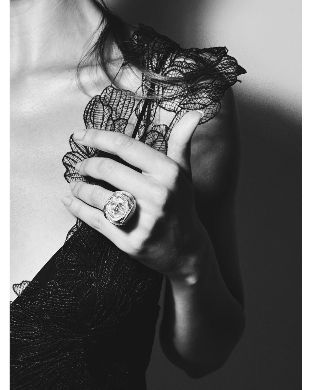 La Pluie Jewellery Metallic Rosa Première Ring