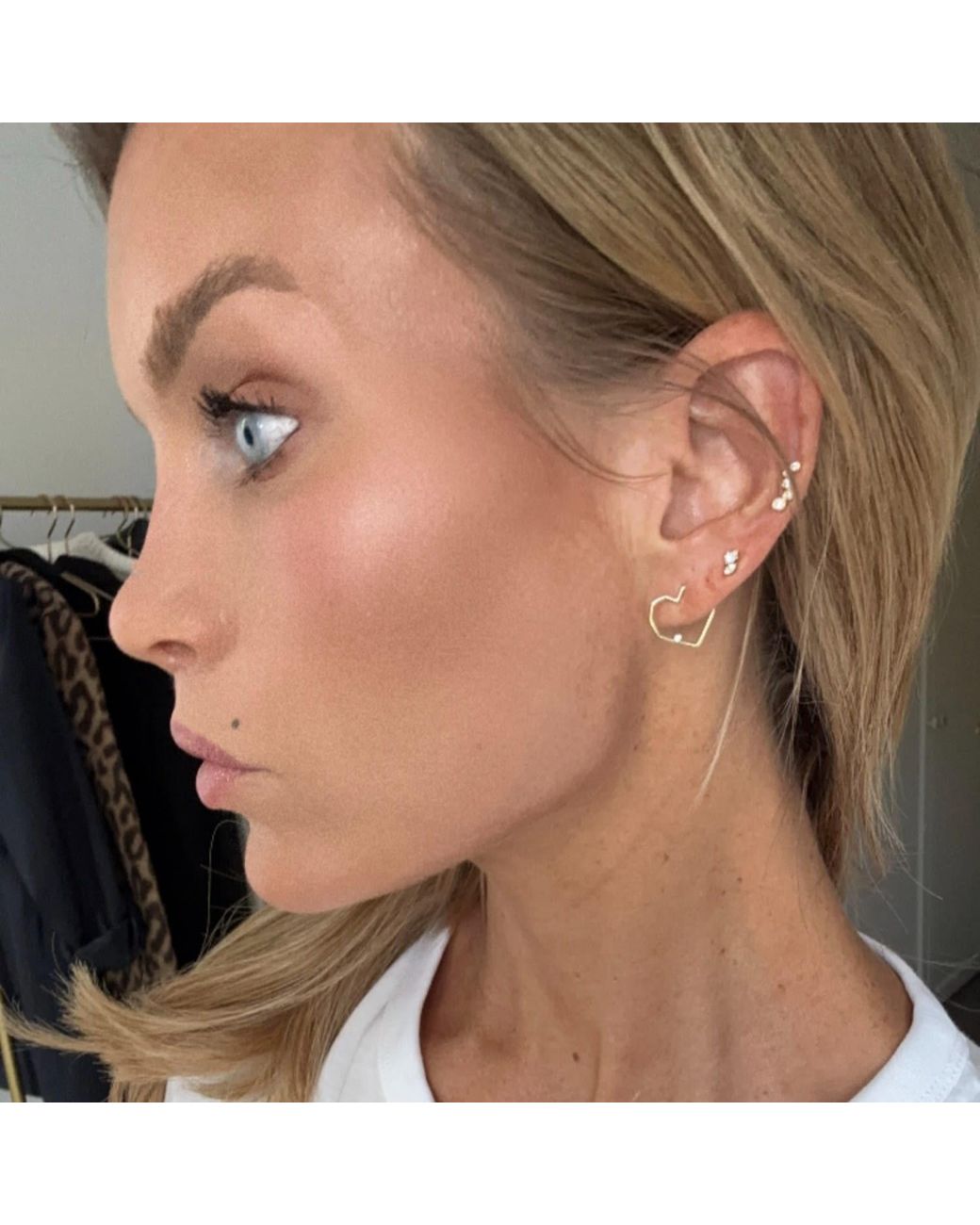 Onewildone Metallic Follow Your Heart Earrings