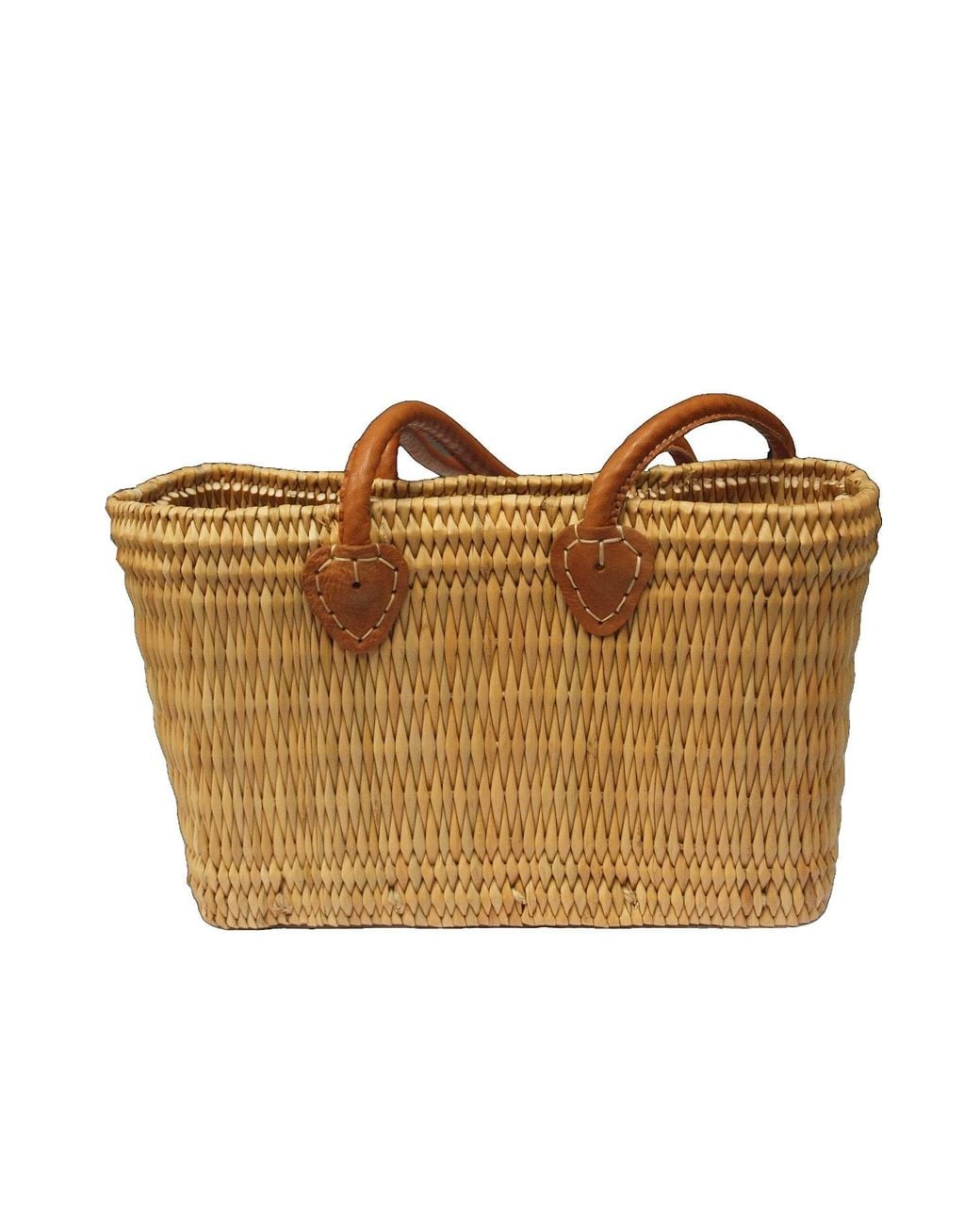 Berber Leather Brown Neutrals The Safi Small Basket Tote