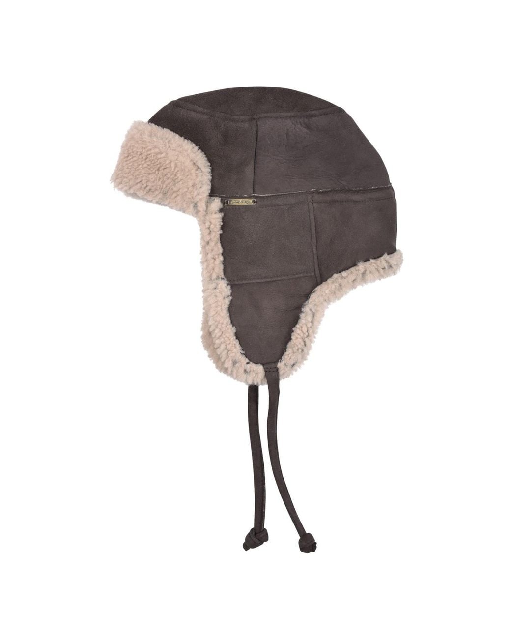 Owen Barry Gray Sheepskin Trapper Kimbo Cream Garth for men