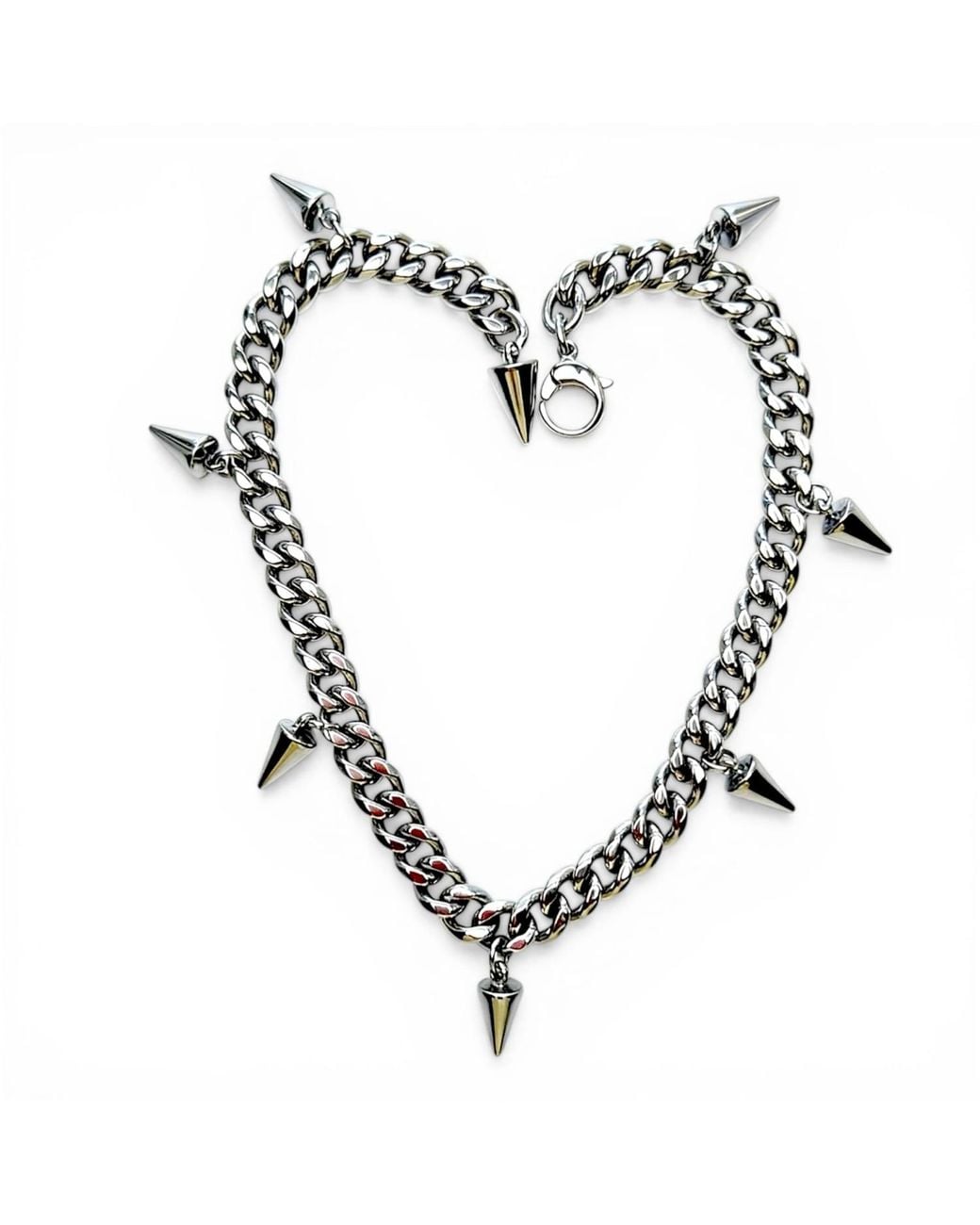 Jagged Halo Jewelry Metallic Fallon Stainless Steel Anklet