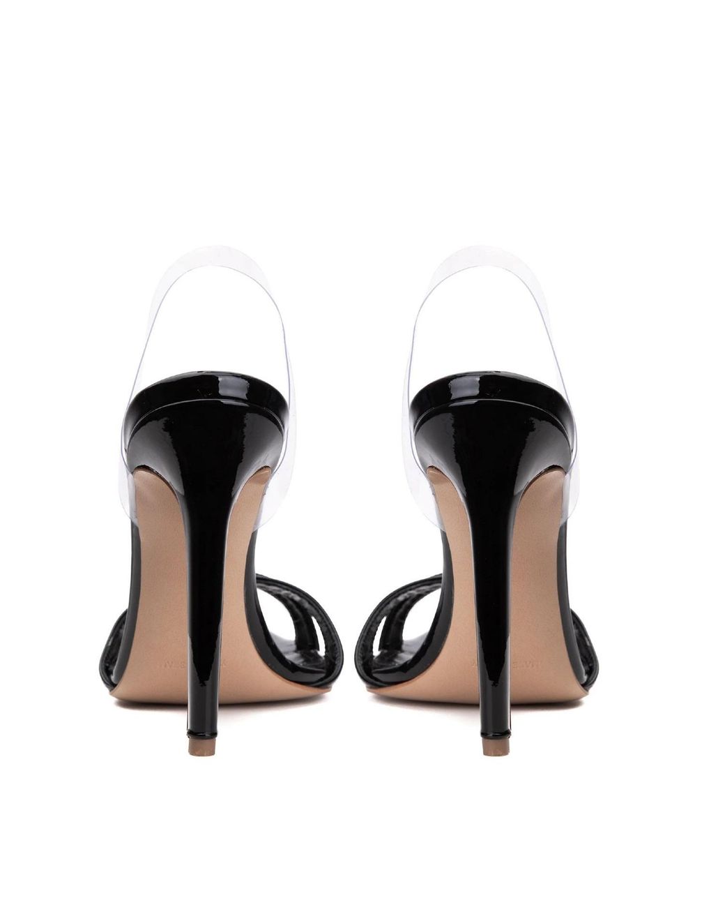 Ginissima Black Thea Patent Leather Sandals