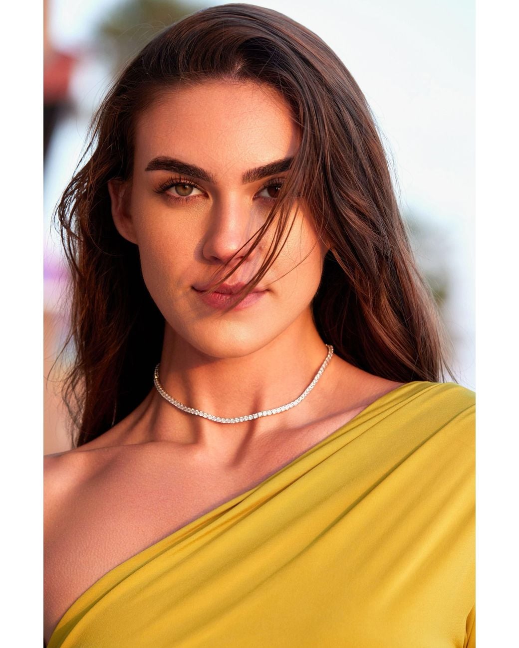 Adriana Pappas Designs Metallic Rhodium Tennis Choker