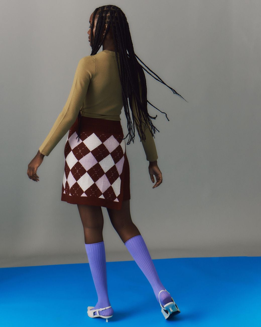 Fully Fashioning Blue Beck Sweater
