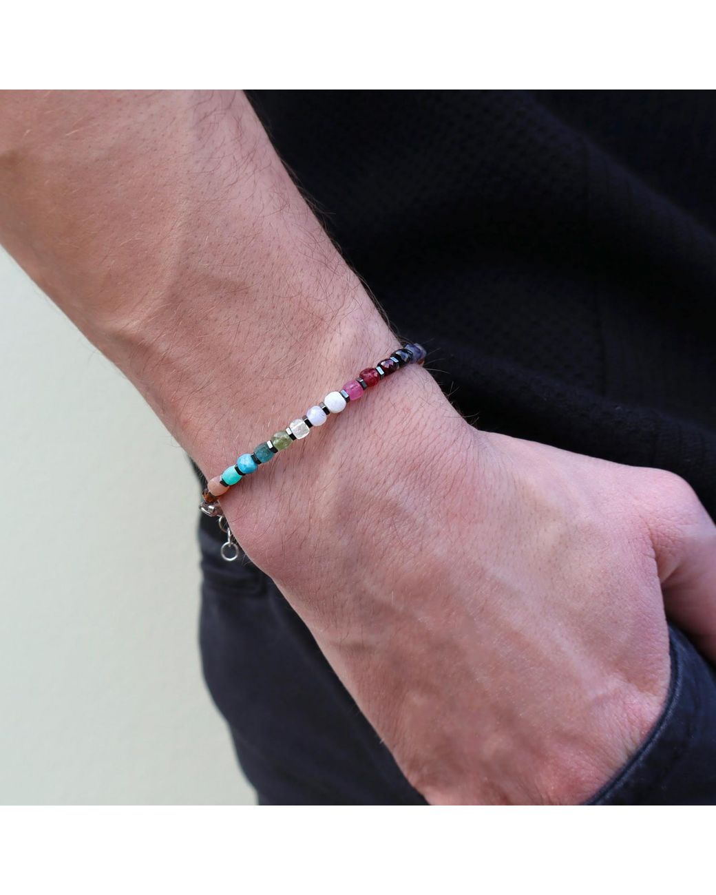 Mineralgems•Studio Blue Gemstone Bracelet for men