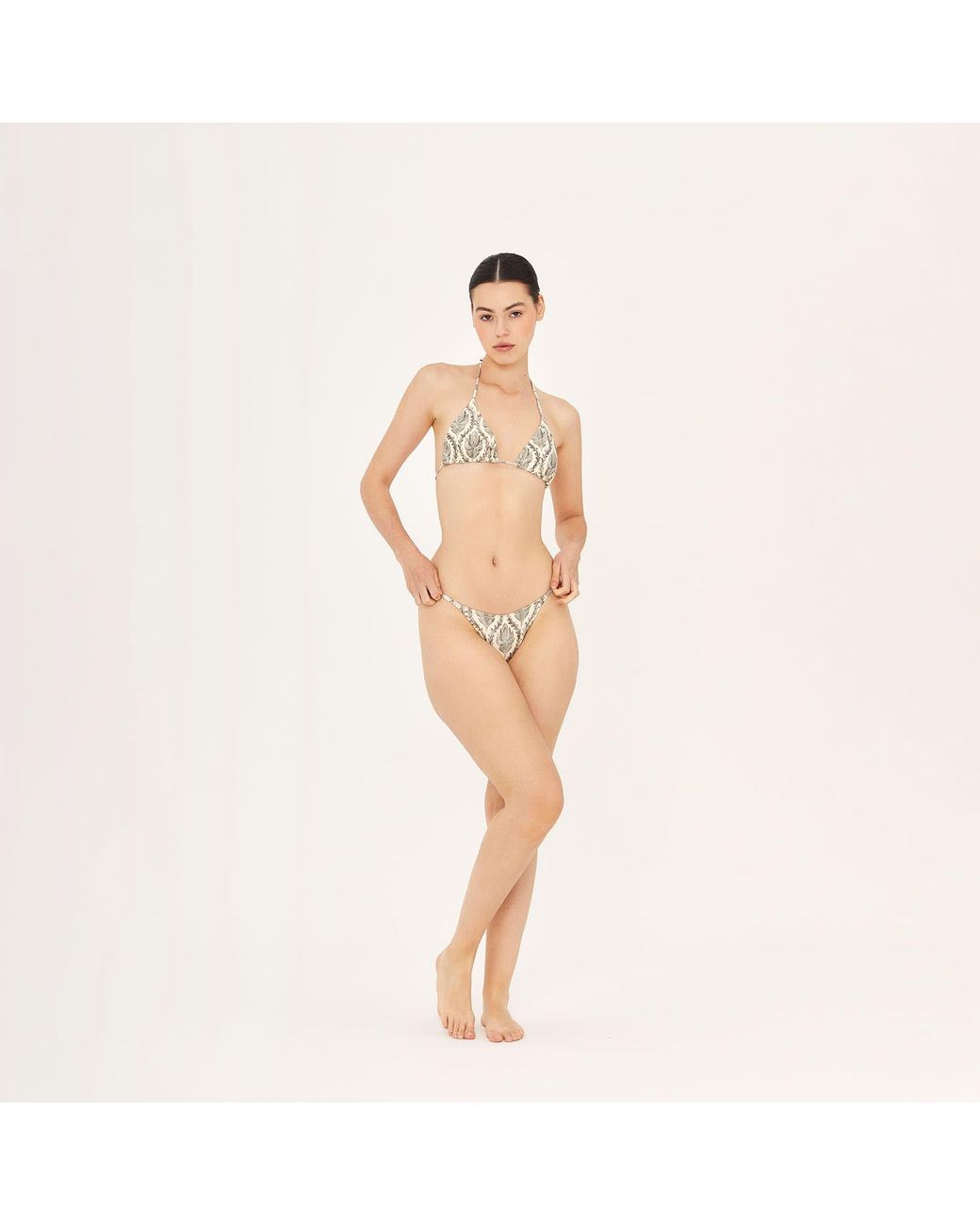 Aguaclara Metallic Sultana Triangle Top