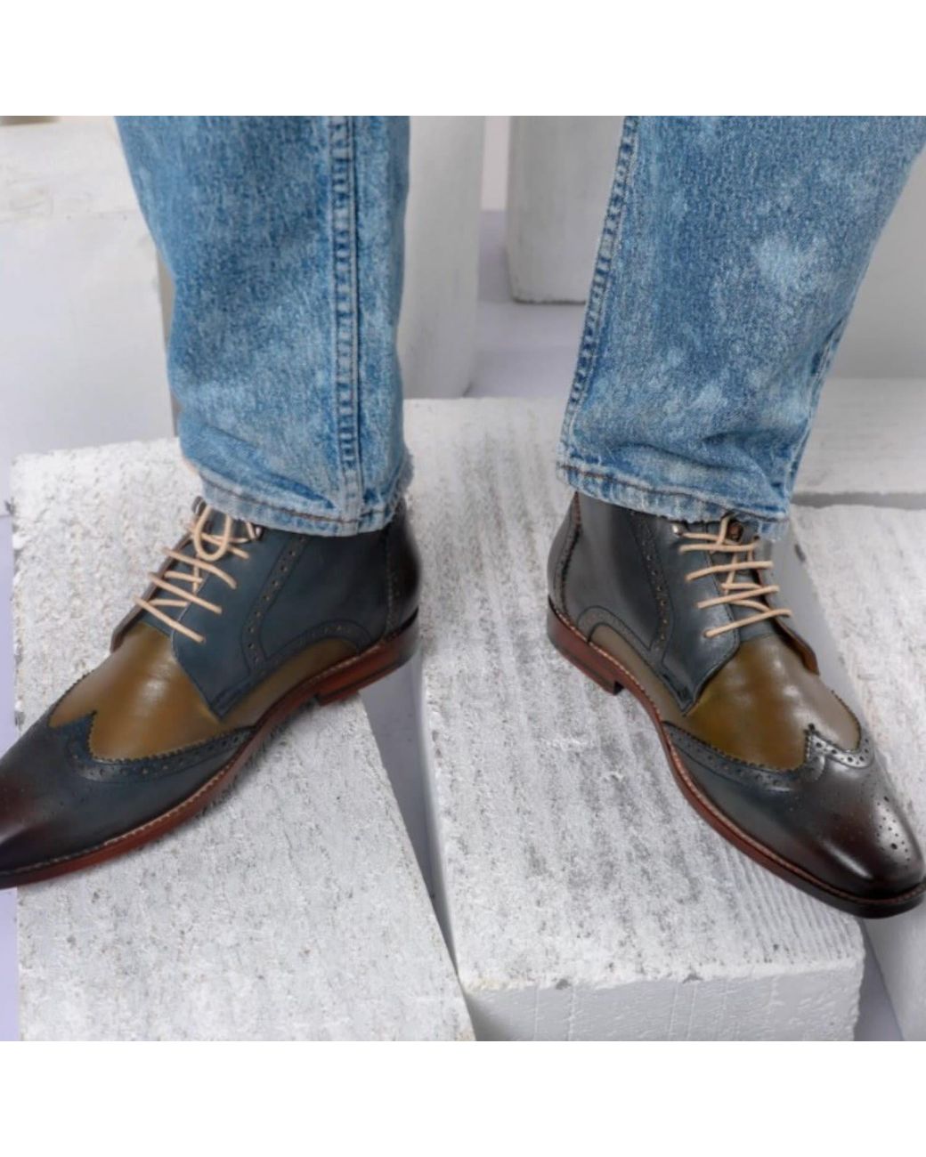 Zasta Studio Blue Sand Boots for men