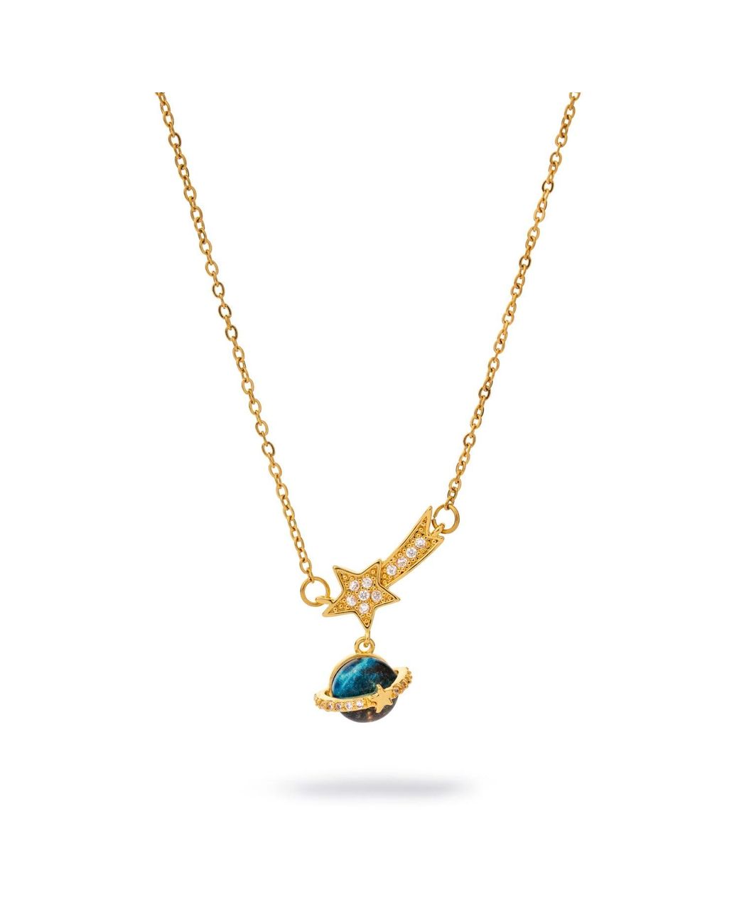 Ebru Jewelry Metallic Cosmic Journey Opal Star Necklace