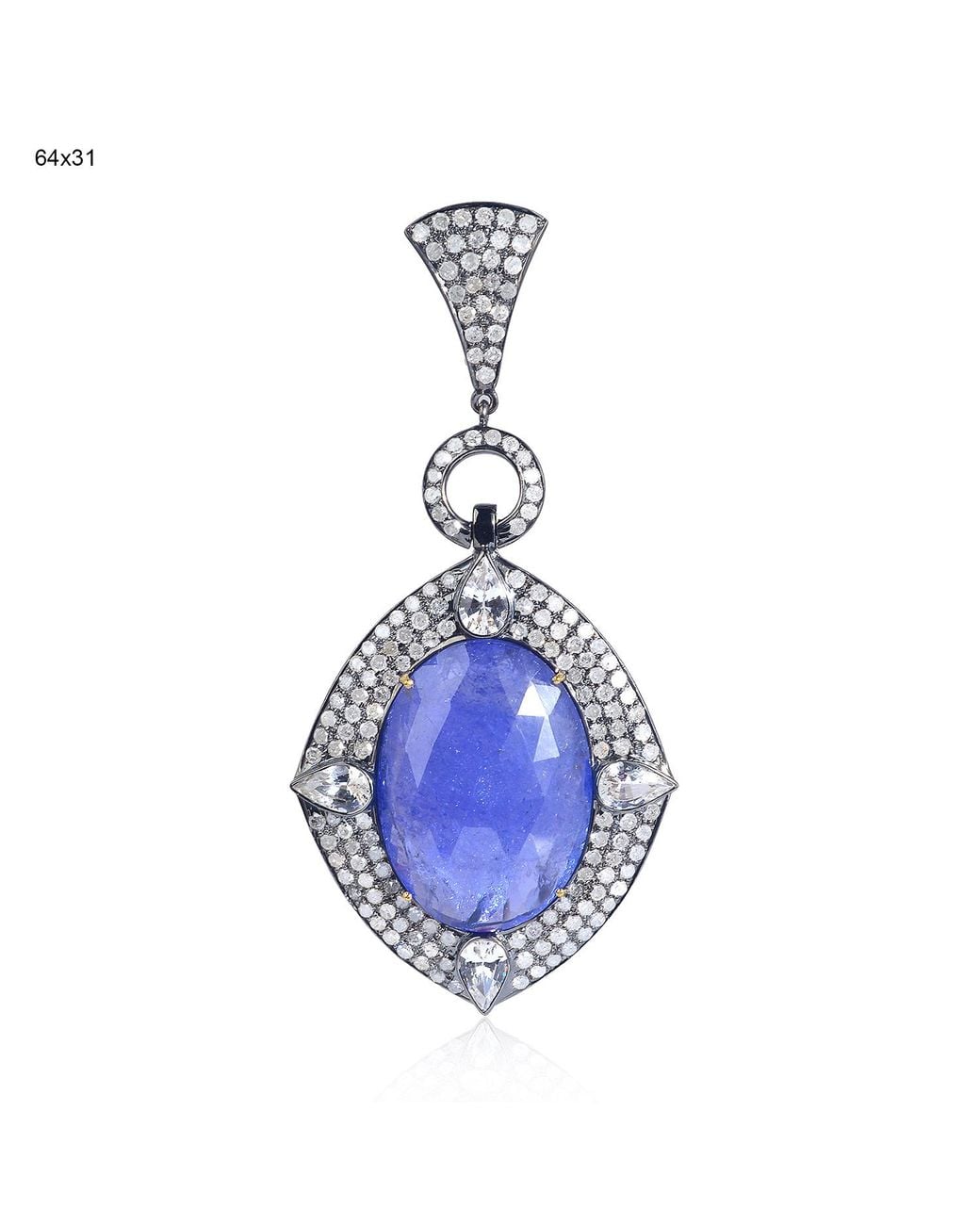 Artisan Blue 18K & Tanzanite, Sapphire & Diamond Statement Pendant