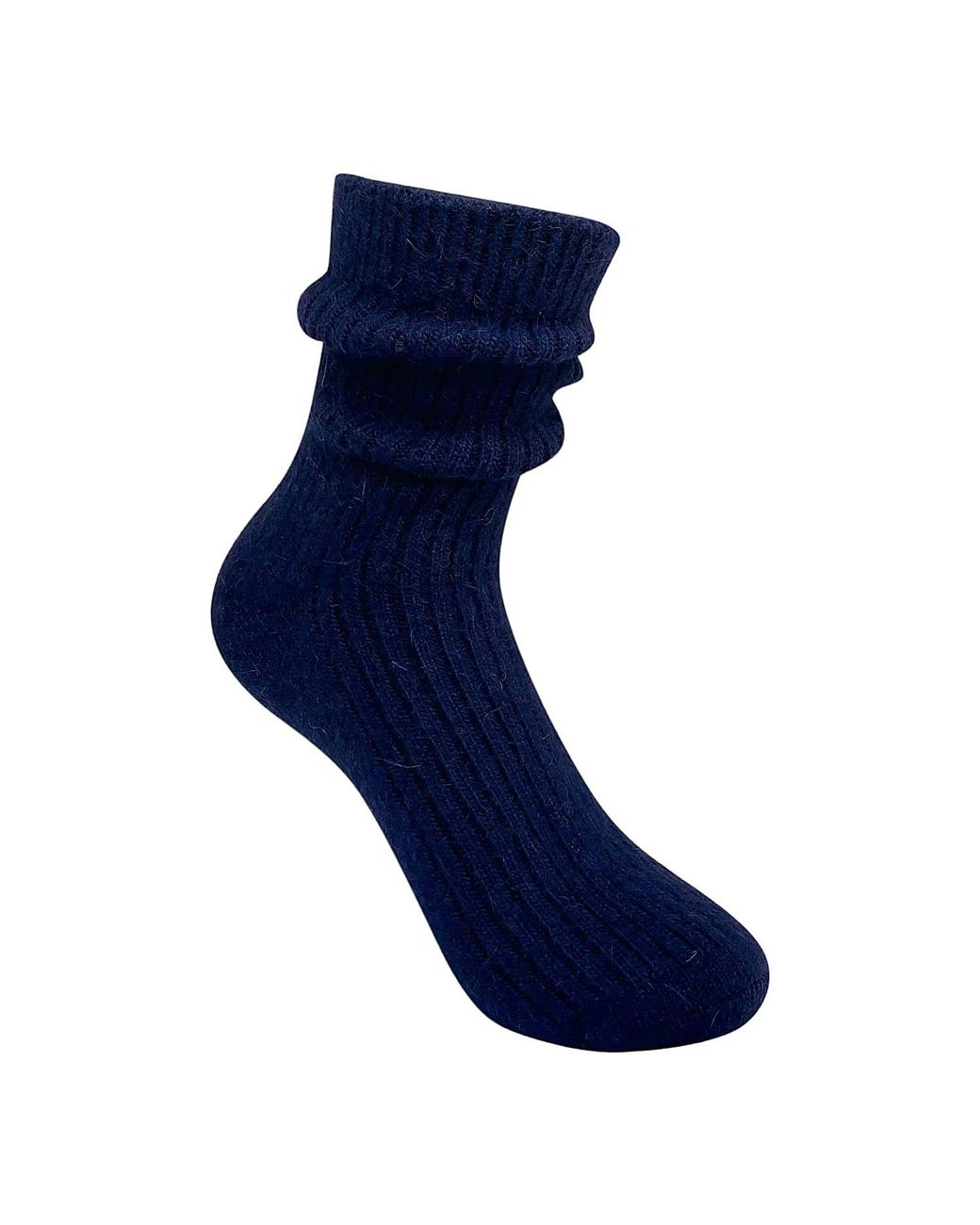 HIGH HEEL JUNGLE by KATHRYN EISMAN Blue Cashmere Socks