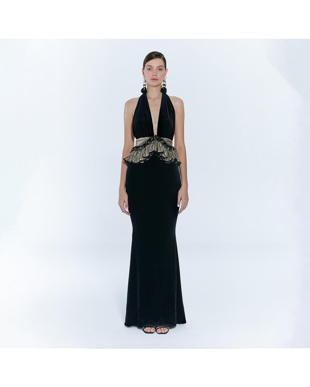 Nur Karaata Black Savoy Gown