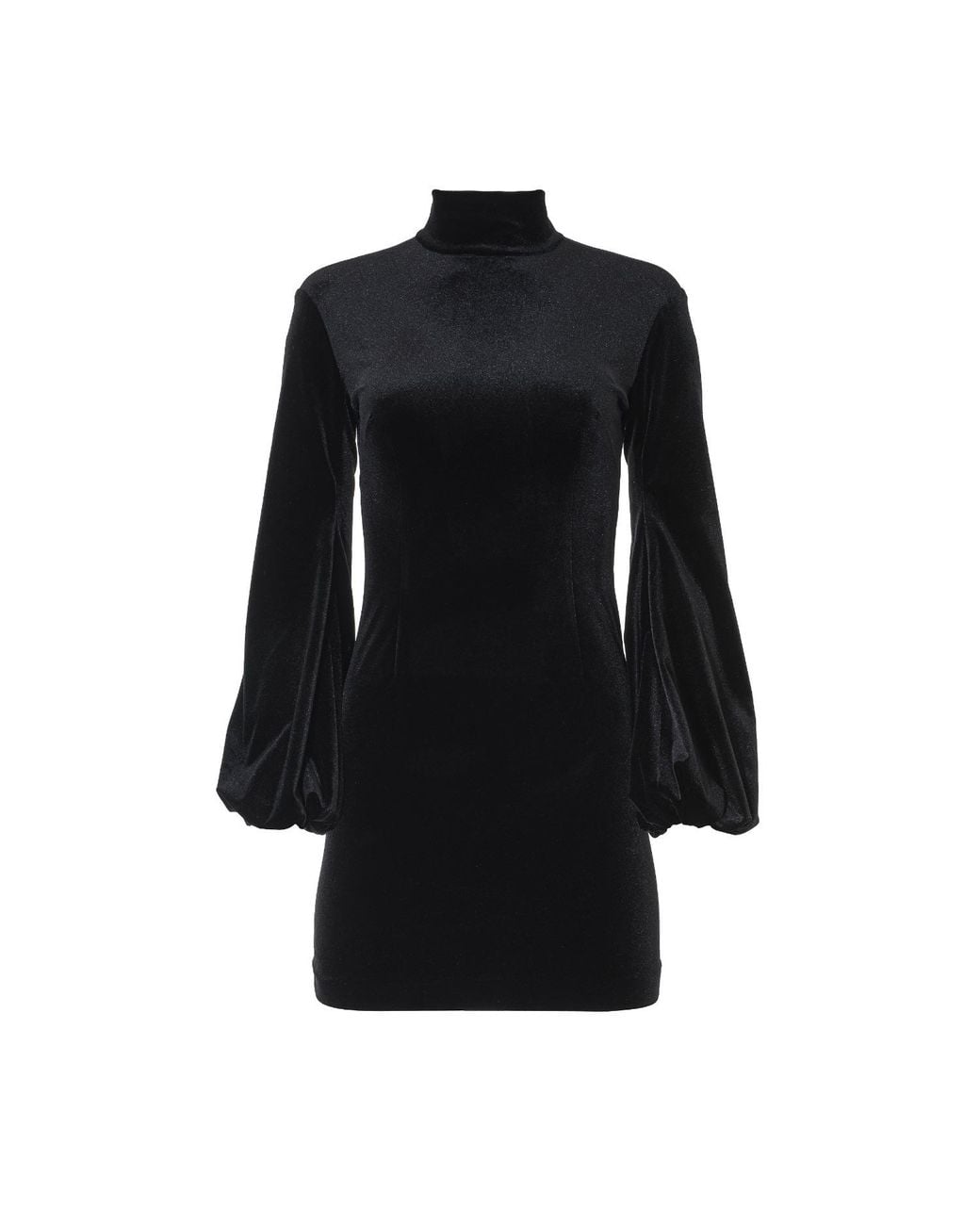 Lita Couture Black Mini Velvet Dress