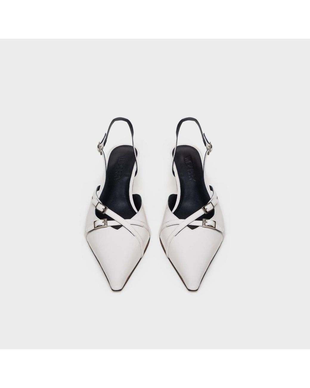 Widerry White Wide Fit Kitten Heels Katia Craie