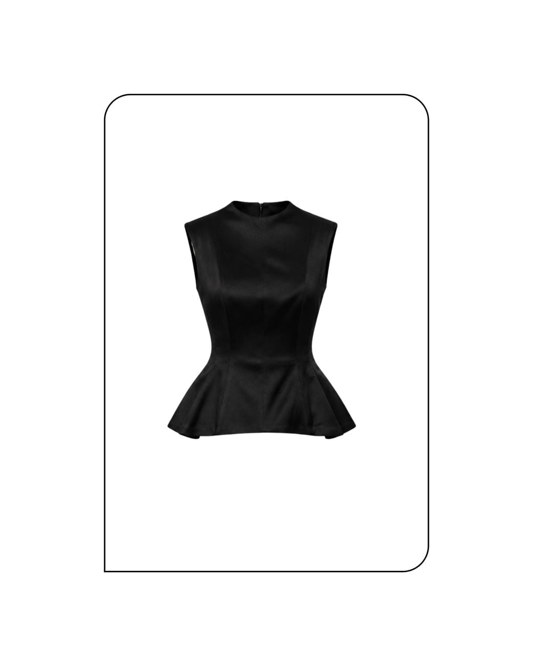 Ana Malik Llc Black Ana Malik Countess Office Top