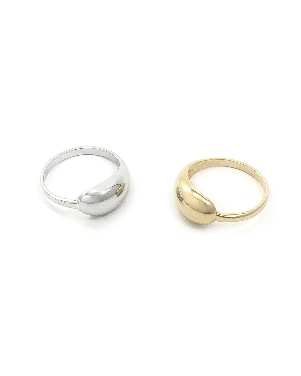 Biko Jewellery White Streamline Ring