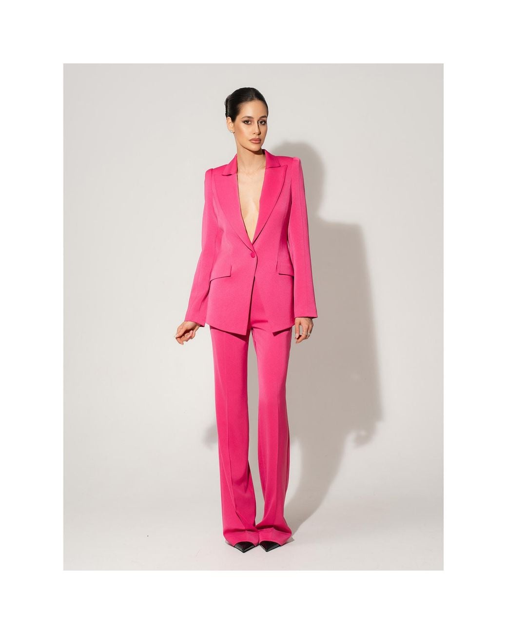 Tia Dorraine Pink Illusion Classic Tailored Suit