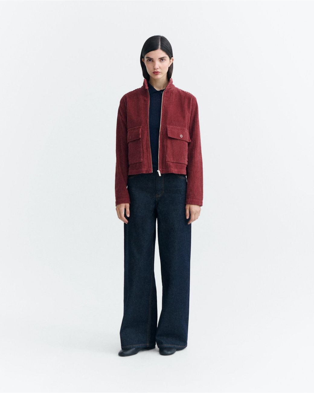 Thinking Mu Red Delia Corduroy Jacket