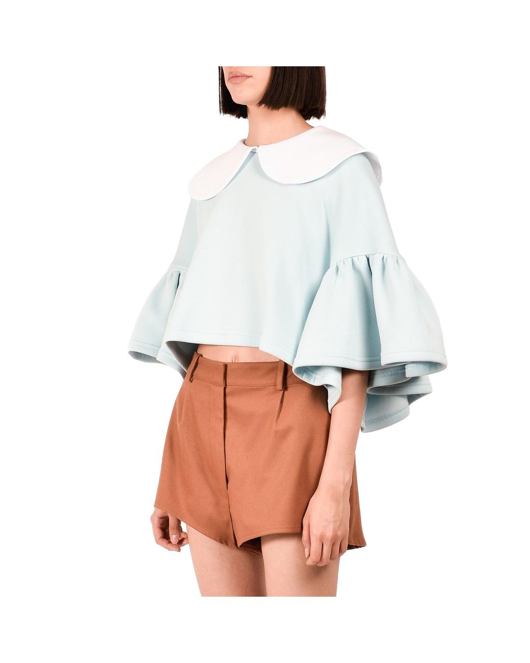 Ioana Ciolacu Blue Neutrals Baby Orchid Blouse