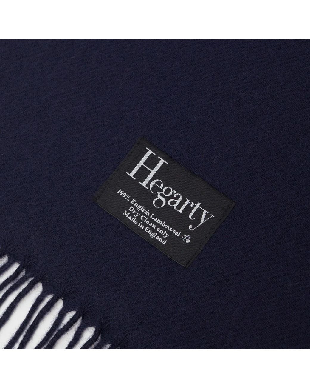 Hegarty London Blue Lambswool Scarf for men