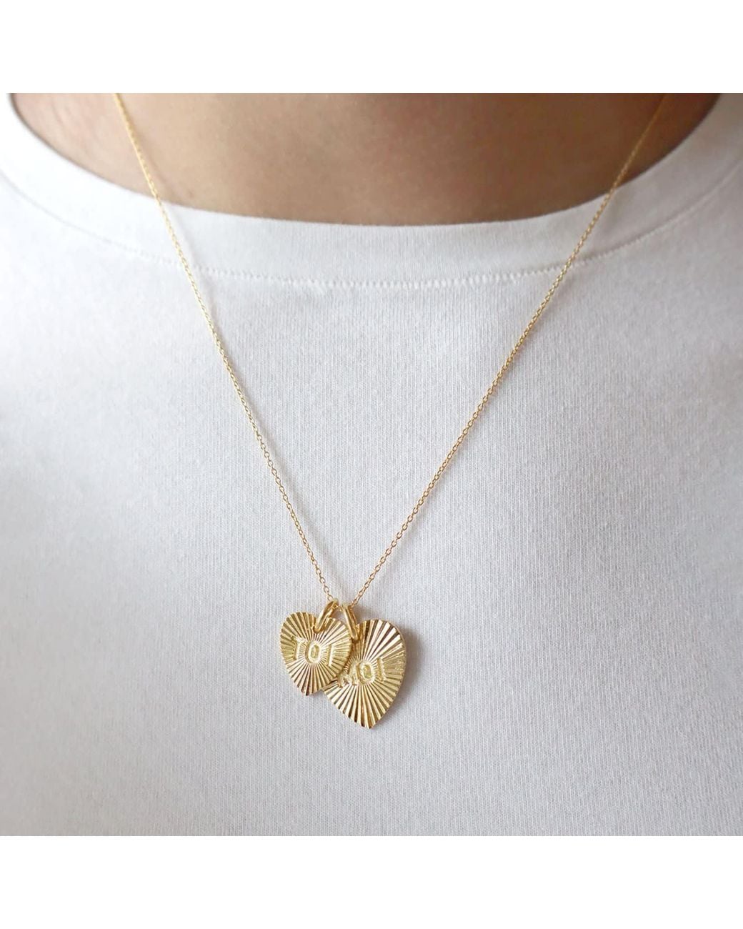 Hye Jane Jewelry Metallic Toi Et Moi Necklace