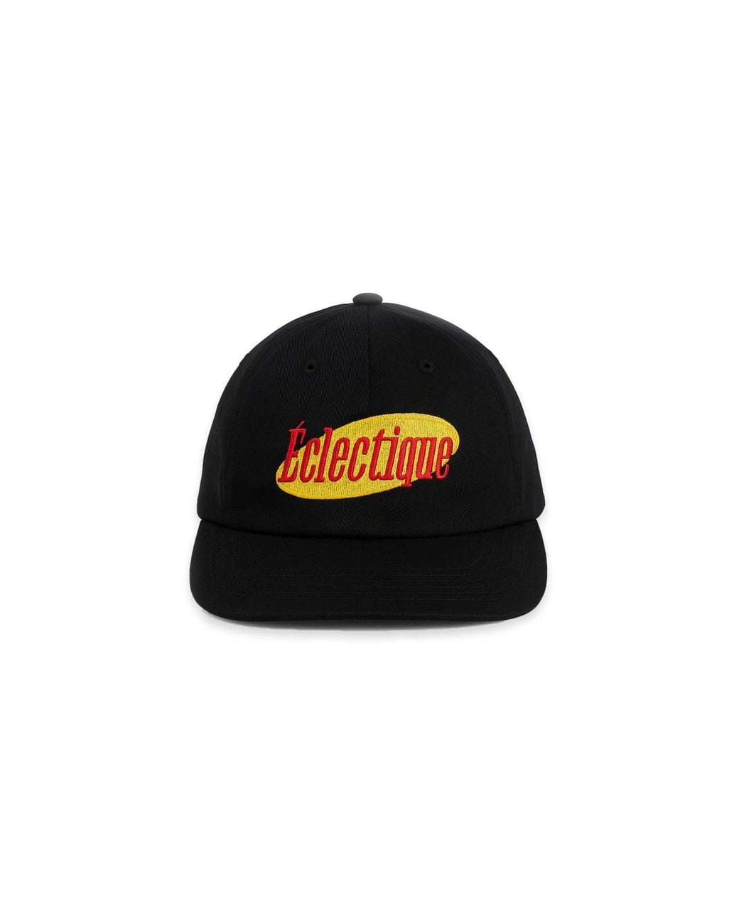 Éclectique Black Seinfeld Vintage Logo Hat for men