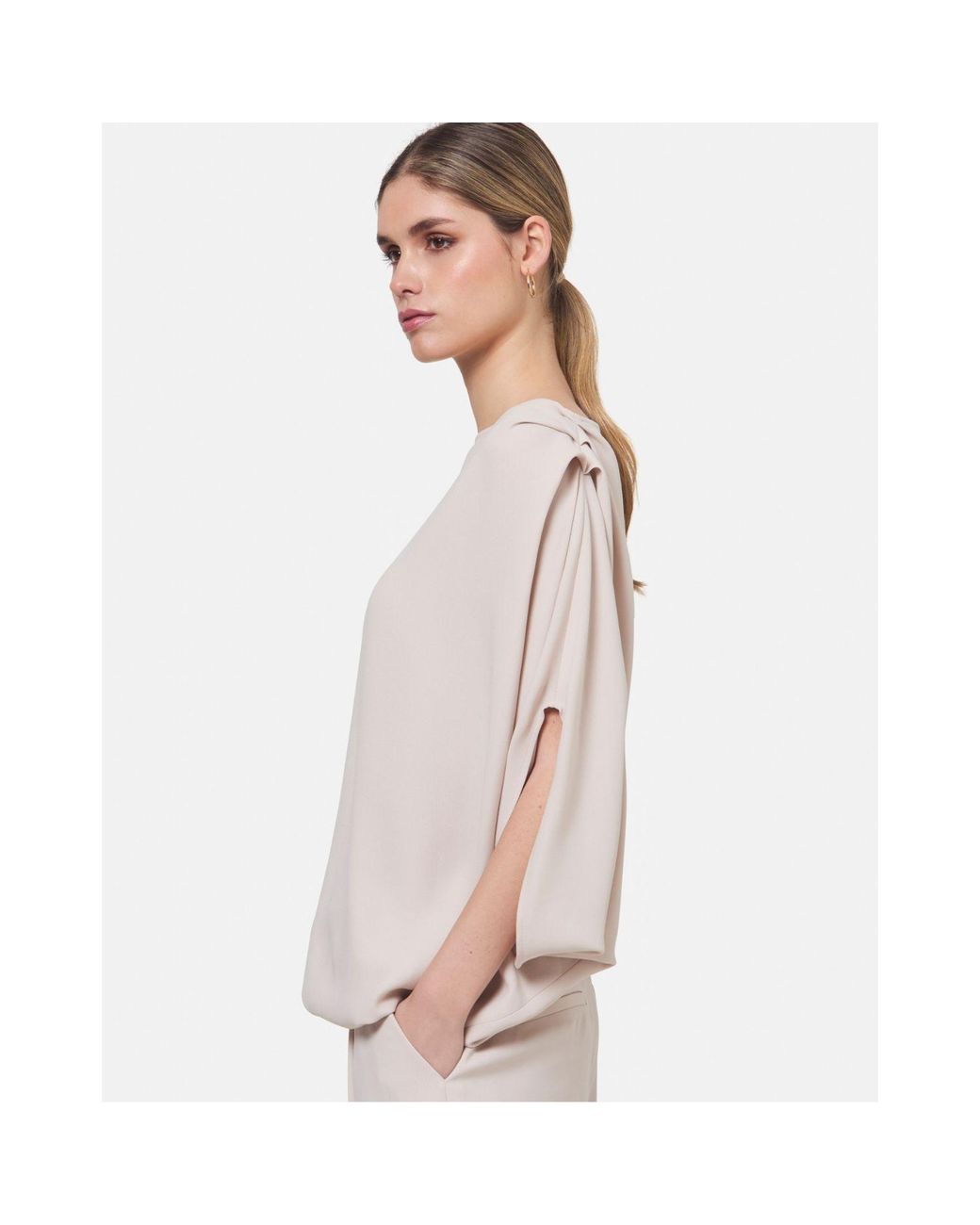 Helen Mcalinden Pink Neutrals Berna Natural Pearl Blouse