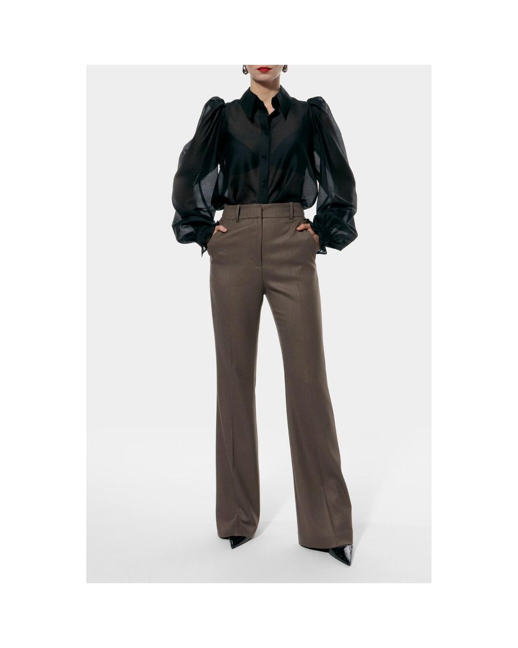 AGGI by HALEWSKI Black Anita Blouse