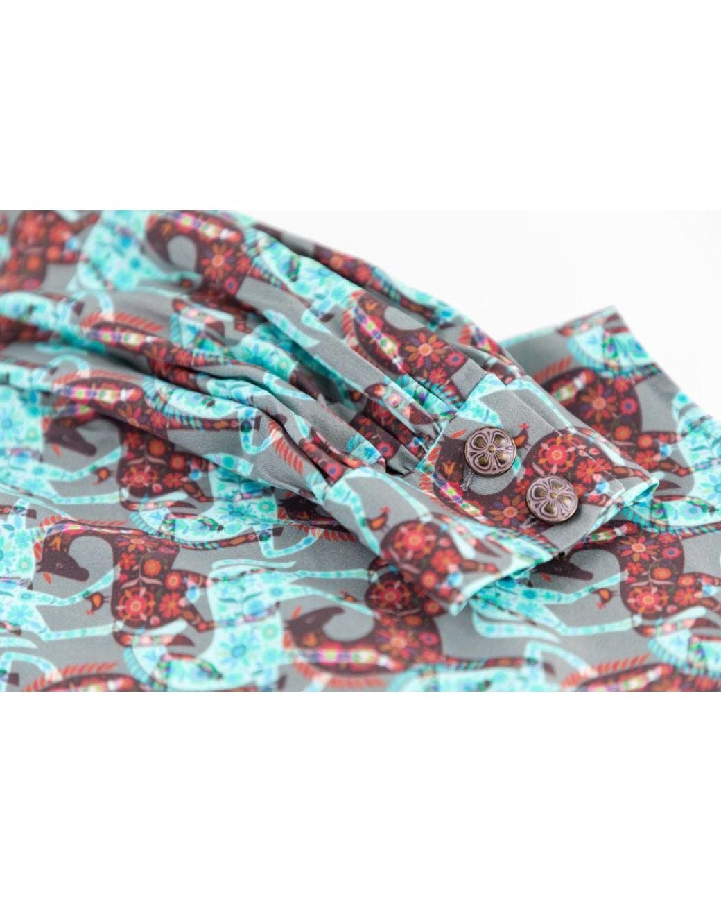 FORZA CAVALLO Blue Happy Arab Blouse