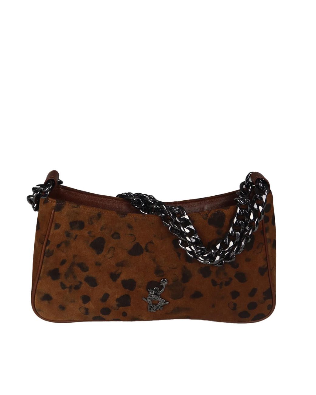 F3Rog by Rana Brown Cheetah Printed Mini Leila Shoulder Bag