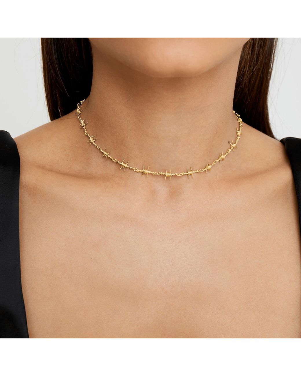 The M Jewelers Metallic The Barb Wire Choker Danielle Guizio X