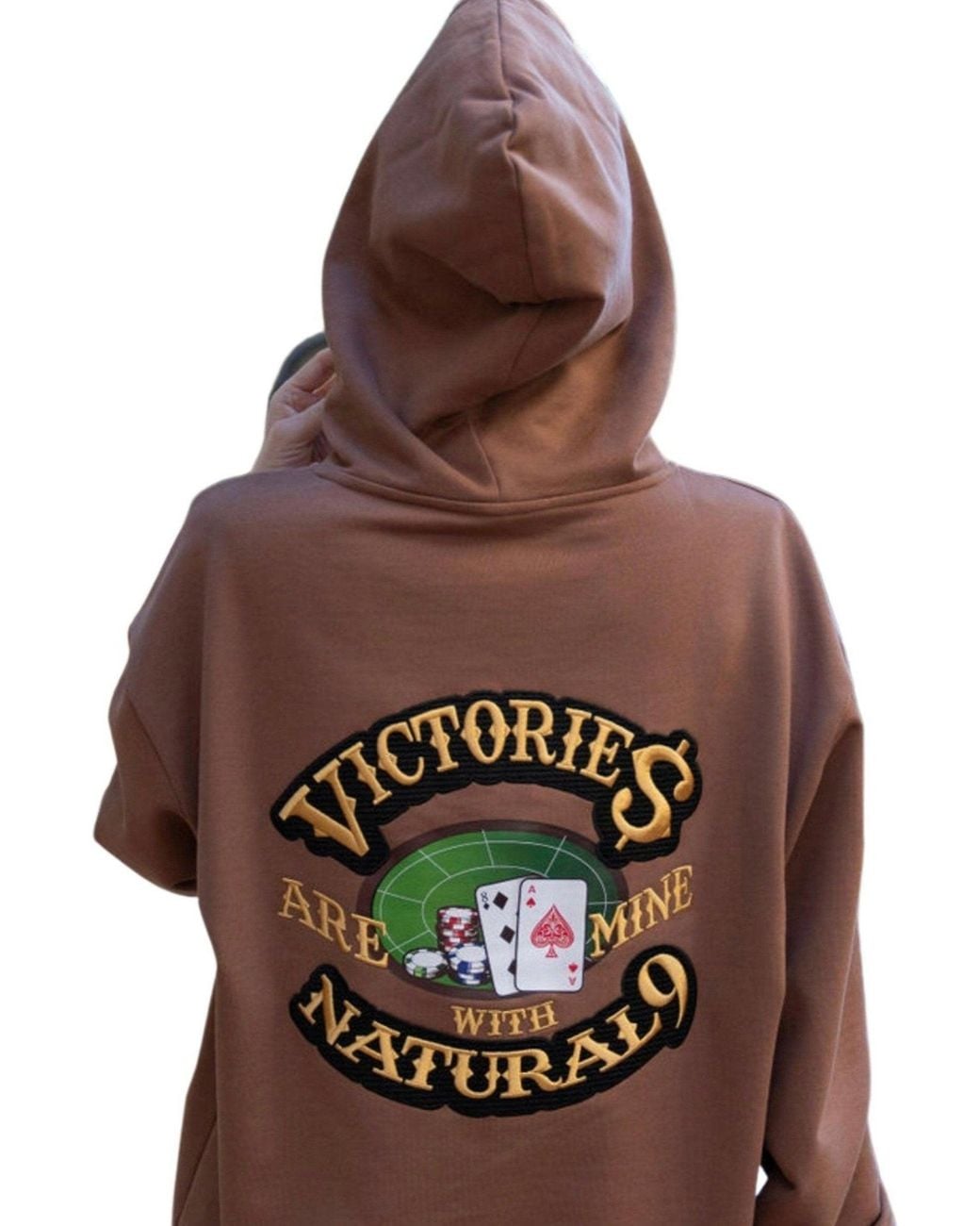 Miracles Manifester Pink Good Luck Embroidered Hoodie