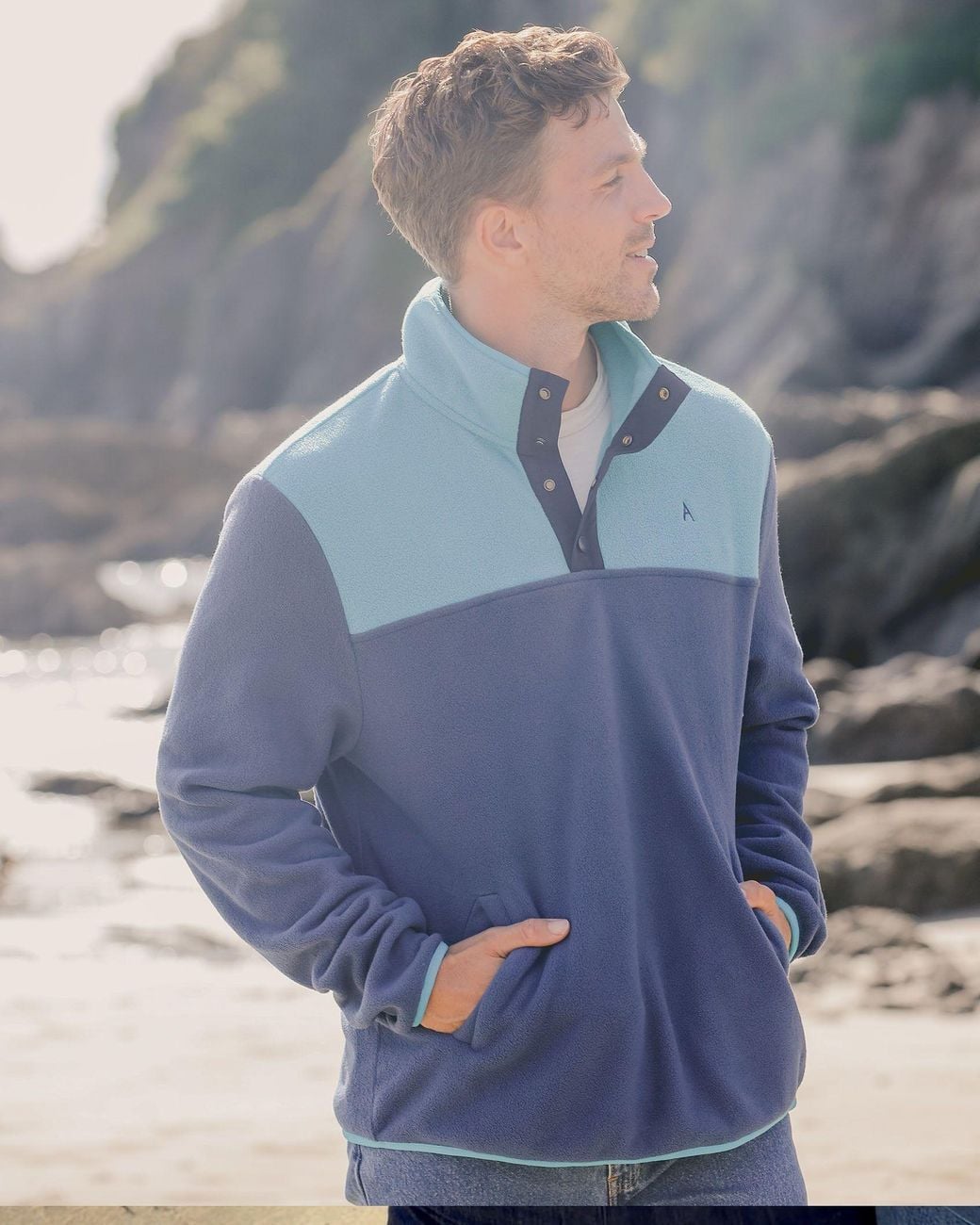 ALOFT Blue Marley Polar Fleece for men
