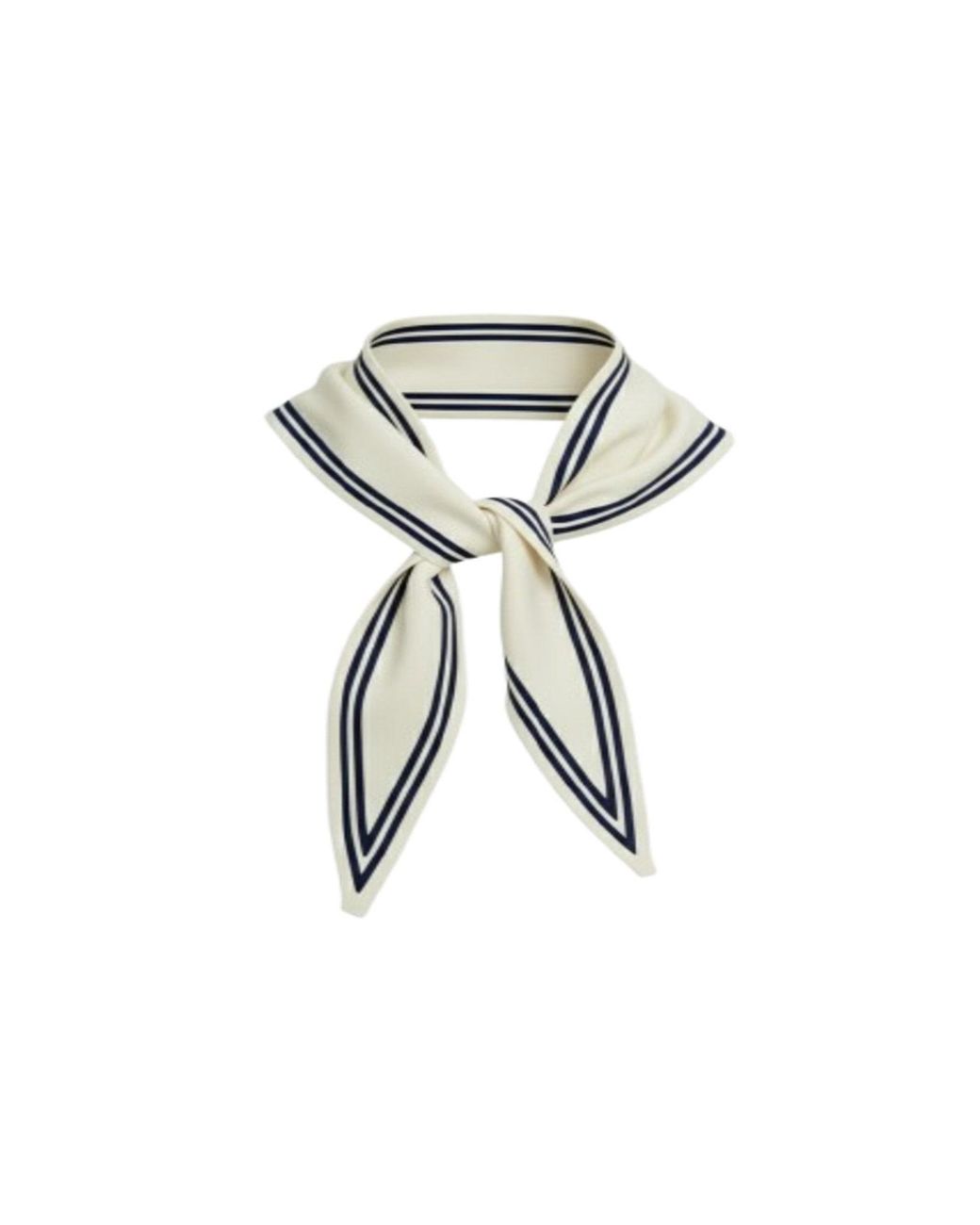 Saachi Green Solid Triangle Ivory Scarf