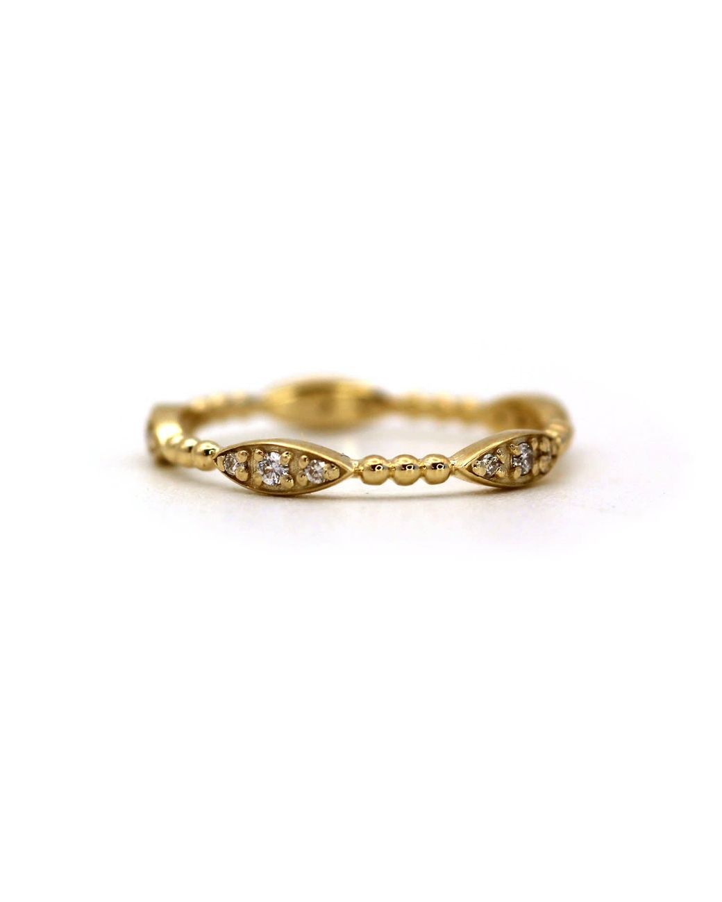 VicStoneNYC Fine Jewelry Metallic Unique Design Natural Diamond Ring
